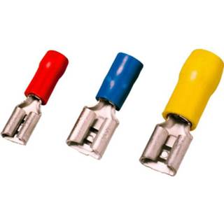 👉 Platte stekker blauw Weidmüller 1491740000 Huls voor Insteekbreedte: 2.80 mm Insteekdikte: 0.80 Deels geïsoleerd 100 stuks 4050118301472