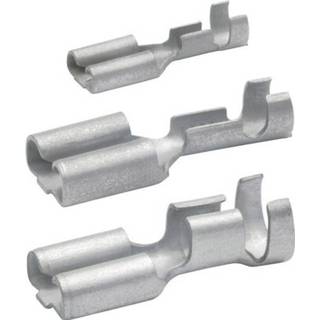 Klauke 18202 Huls voor platte stekker Insteekbreedte: 4.80 mm Insteekdikte: 0.50 mm 180 ° Ongeïsoleerd Messing 1 stuks