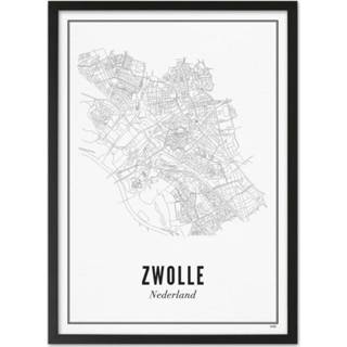 👉 Poster Wijck Zwolle Stad 40 x 50 cm