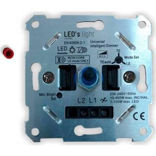 👉 Ledlamp aluminium Shada 0190010 Dimmer (inbouw) Geschikt voor lampen: LED-lamp 8719323785274