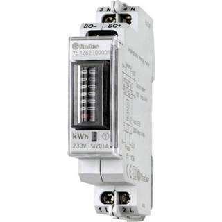 👉 Finder 7E.12.8.230.0001 kWh-meter 1-fase Mechanisch 25 A Conform MID: Nee