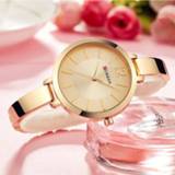 👉 Watch goud steel vrouwen CURREN Fashion Gold Women Watches 9012 Stainless Ultra thin Quartz Woman Romantic Clock Women's Montre Femme