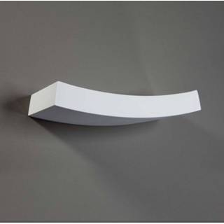 Iets gebogen wandlamp Leander, beschilderbaar wit 06291105700931 Wandlamp wit Iets gebogen Leander, beschilderbaar