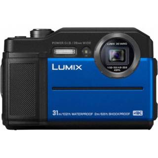 👉 Digitale camera blauw zwart Panasonic DC-FT7EG-A 20.4 Mpix Zoom optisch: 9 x Blauw, 4K Video, WiFi, Onderwatercamera, Waterdicht, Schokbestendig, Vorstbestendig, 5025232883370