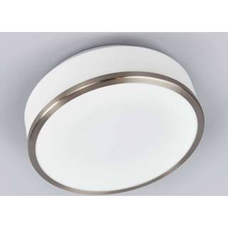 👉 Plafondlamp Flush IP44, Ø 28cm, zilver gesatineerd