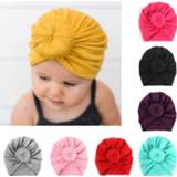 Baby's meisjes 2019 Baby cotton blends Headband Soft Rabbit Bowknot Turban Hair Bands for Children Girls Elastic Headwrap