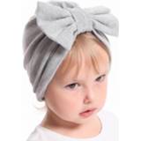 👉 Beanie multicolor baby's kinderen MIXIU Fashion Autumn Winter Warm Baby Hat Big Bow Elastic Cotton Cap Infant Turban Kids Hair Accessories