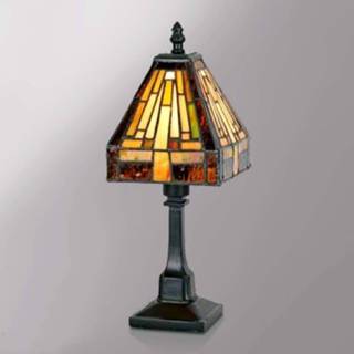 👉 Tafel lamp bruin Veelzijdige tafellamp Bea in Tiffany-stijl