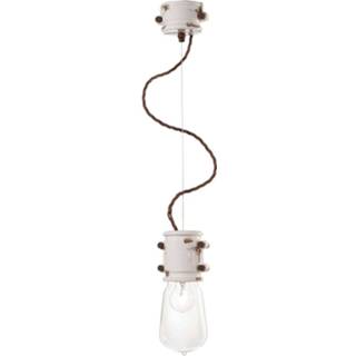 👉 Hanglamp wit antiek witte Nicolo in gereduceerd ontwerp