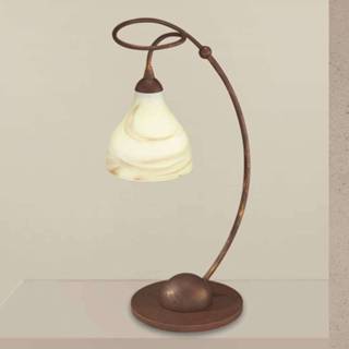 👉 Tafel lamp bruin Rustieke tafellamp Mattia