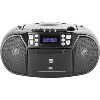 👉 Zwart Dual DAB-P 210 DAB+ CD-radio AUX, CD, FM 4260136675961