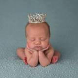 👉 Ornament baby's Newborn Photography Props new baby headdress crystal crown round hair