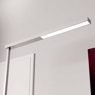 👉 Vloer lamp aluminium a+ universeel wit zilver zilverkleurige Tamilo - kantoor vloerlamp LED's