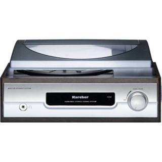 👉 Platenspeler zilver Karcher KA 8050 Belt drive Mahonie, 4000420805243