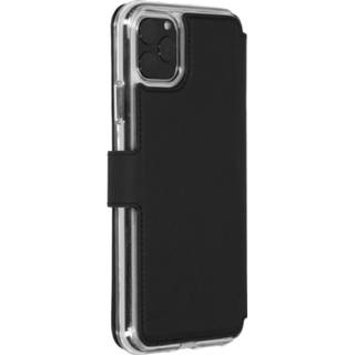 👉 Portemonnee zwart kunstleer unicolor unisex Xtreme Wallet Booktype voor de iPhone 11 Pro Max - 8719638609777