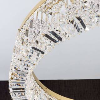 👉 Hanglamp goud kristal Glanzend kristallen Ring 100 cm