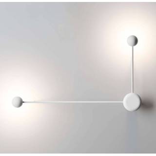 👉 Wand lamp Mat Wit Designer wandlamp Pin met led’s, 2-fl.