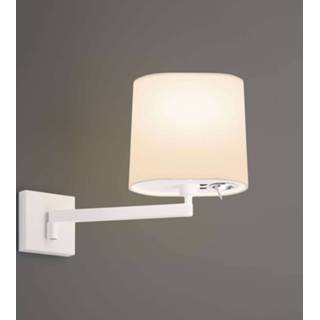 👉 Wand lamp metaal warmwit lievore f a++ Mat Wit Vibia Swing - wandlamp met geïntegreerde LED