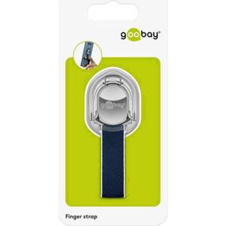 👉 Blauw Goobay Finger Strap (silber/blau) GSM-standaard Zilver-blauw N/A 4040849410611