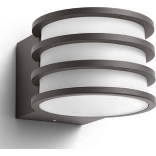 👉 Buiten wandlamp aluminium warmwit a+ antraciet Philips Hue LED buitenwandlamp Lucca, met app