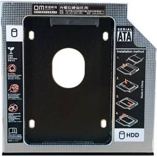 👉 Hard disk drive DM HDD Caddy DW127S 12.7mm Aluminum Optibay SATA 3.0 Box Enclosure DVD Adapter 2.5 SSD 2TB For Laptop CD-ROM
