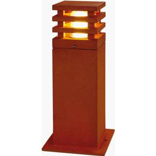 👉 Buiten lamp cortenstaal roestkleur Rusty Square 40 tuinlamp