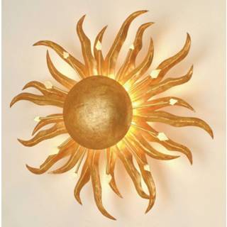 👉 Wand lamp goud Fascinerende wandlamp SONNE GOLD 45 cm