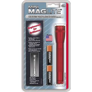 👉 Zaklamp rood Mini-Maglite - in
