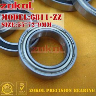 👉 Bearing ZOKOL 6811 ZZ RS 6811RS 6811-ZZ 6811Z Deep Groove ball 55*72*9mm