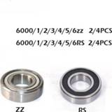 👉 Bearing 2/4pcs 6000zz rs 6001ZZ 6002RS 6003-2Z 6004Z 6005-2RS ZZ RZ 2RZ Deep Groove Ball Bearings High Quality