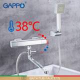 👉 Thermostaat GAPPO Bathtub Faucets chrome bathroom shower wall thermostat mixer griferia thermostatic bath