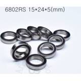 👉 Bearing rubber steel 6802RS 15*24*5(mm) 10pieces free shipping ABEC-5 61802 sealed Thin wall 6802 chrome