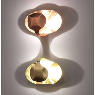 👉 Wandlamp messing goud Led designer Gi.Gi, 40 cm,
