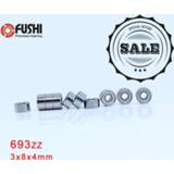 👉 Bearing 693ZZ 3*8*4 MM ( 10 PCS ) Miniature Engine 693 ZZ Ball 619/3ZZ Motors Fans 693Z Bearings