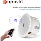 👉 Luidspreker wit Home bluetooth ceiling speakers 6.5 inch in wall speaker white roof loudspeakers oupushi pa system 20w audio mobile