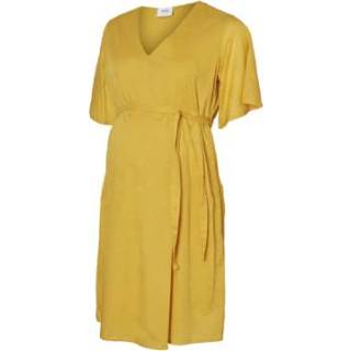 👉 Mama licious moederschap jurk MLSALLLY Nugget Nugget Gold