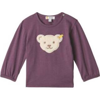 👉 Steiff  Girls Shirt met lange mouwen, hortensia - Paars - Gr.86 - Meisjes