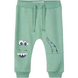 👉 Name it  Sweatbroek Hammet Veldspaat - Groen - Gr.80 - Jongen/Meisjes