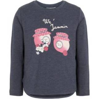 Name it  Girls Sweatshirt Valba Donkere Saffier - Blauw - Gr.110 - Meisjes