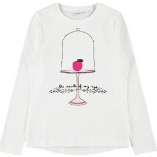 Name it  Girls Overhemd met lange mouwen Veen Sneeuw White - Wit - Gr.110 - Meisjes