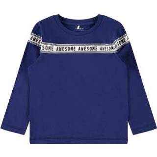 👉 Name it  Jongens shirt met lange mouwen Alleen blauwe diepten - Blauw - Gr.110 - Jongen