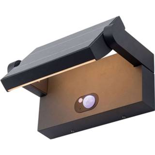 👉 Buitenwandlamp donkergrijs aluminium warmwit a+ LED Sherin met sensor