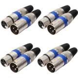 👉 Audioplug 8Pcs/10Pcs XLR Male to Female Converter 3Pin Audio Plug Microphone Cable Connector Adapter for Amplifier