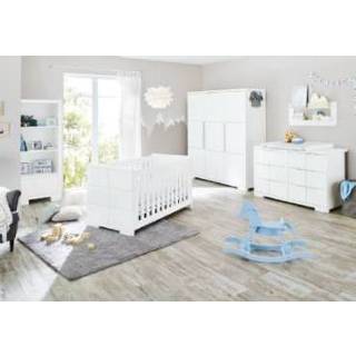 👉 Wit MDF kinderen Pinolino Kinderkamer Polar 3-deurs extra breed - 4035769045487