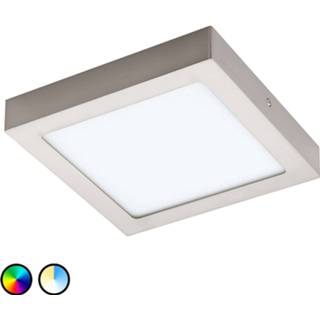 👉 Plafondlamp a+ eglo connect gesatineerd nikkel Fueva-C LED 22,5 cm nik.
