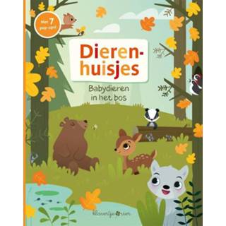 👉 Popup boek baby's Pop-up Dierenhuisjes - Babydieren in het bos 9789403211640