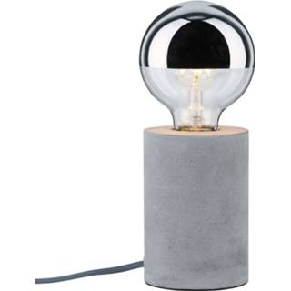 👉 Tafellamp grijs beton a++ paulmann Mik van