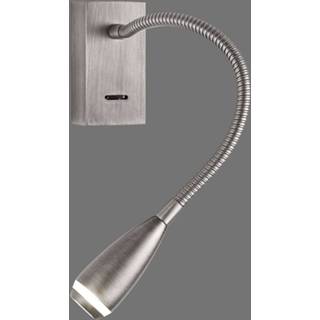 👉 Wand lamp metaal nikkel mat acb iluminacin warmwit a+ LED wandlamp Clik met schakelaar,