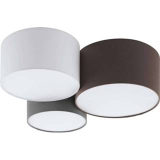 👉 Plafondlamp antraciet metaal a++ eglo Pastore 3-lamps