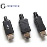 👉 F-connector plastic 10 pcs/lot Micro USB 5P 30V 1.5A Micro/MINI Connectors Shell Jack Tail Male Plug Electric Terminals